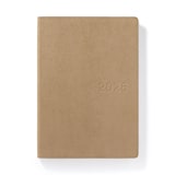 スエード調月曜始まりマンスリー／ウィークリースケジュール帳・２０２５年１２月