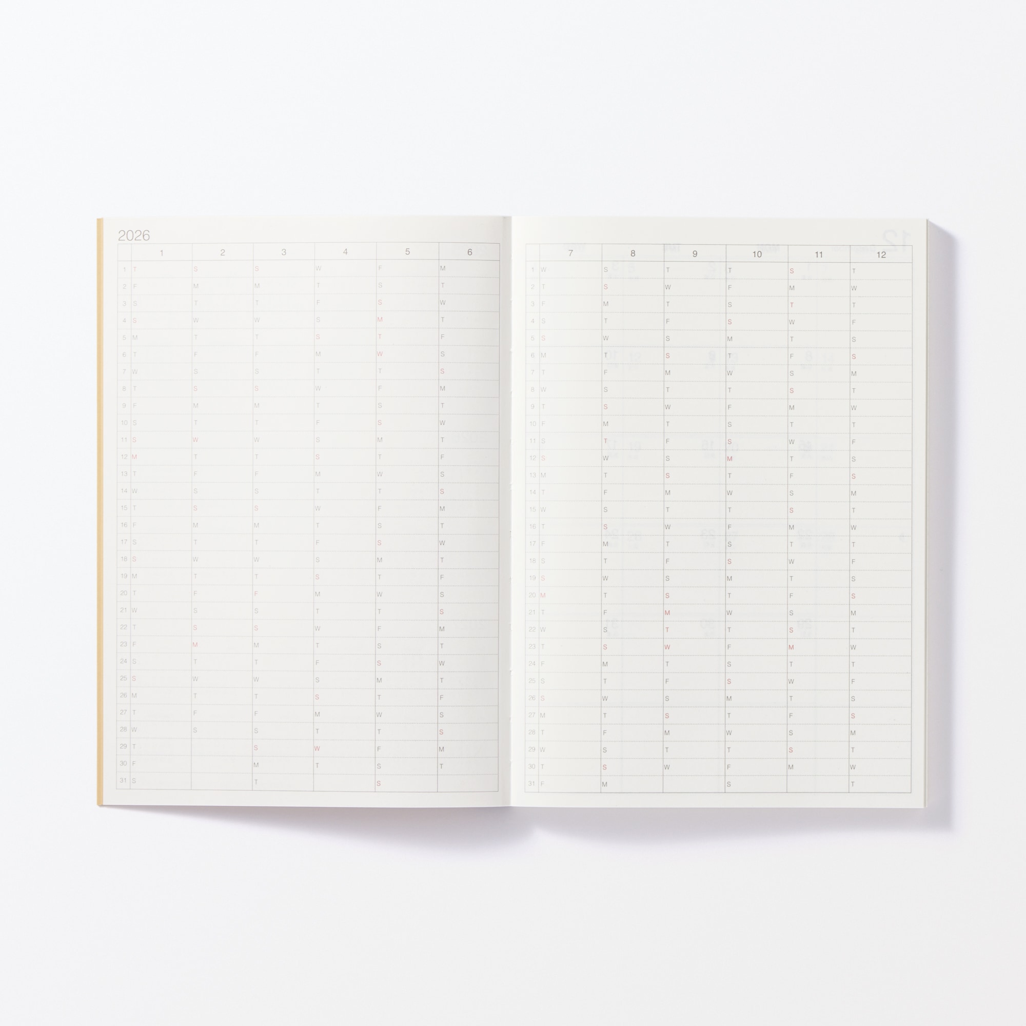 月曜始まりマンスリー／ウィークリースケジュール帳・２０２５年１２月始まり