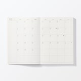 月曜始まりマンスリー／ウィークリースケジュール帳・２０２５年１２月始まり