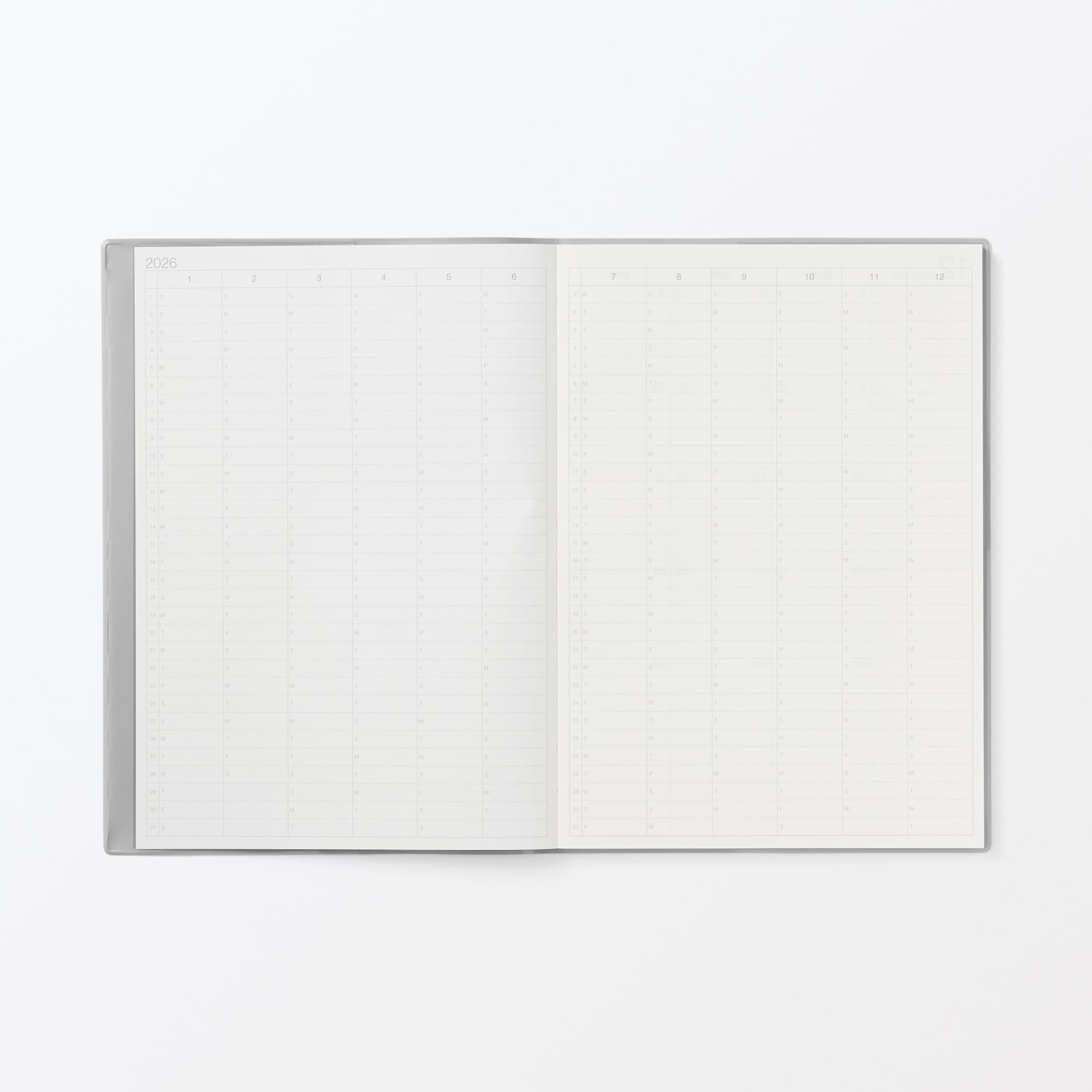 月曜始まりマンスリー／ウィークリースケジュール帳・２０２５年１２月始まり