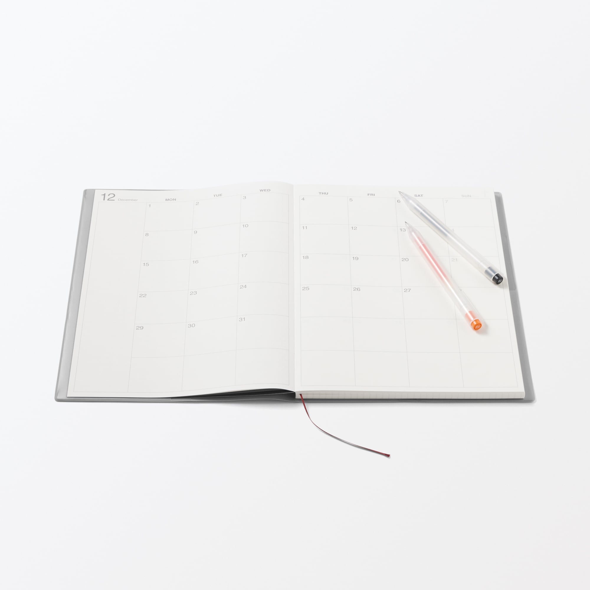 月曜始まりマンスリー／ウィークリースケジュール帳・２０２５年１２月始まり