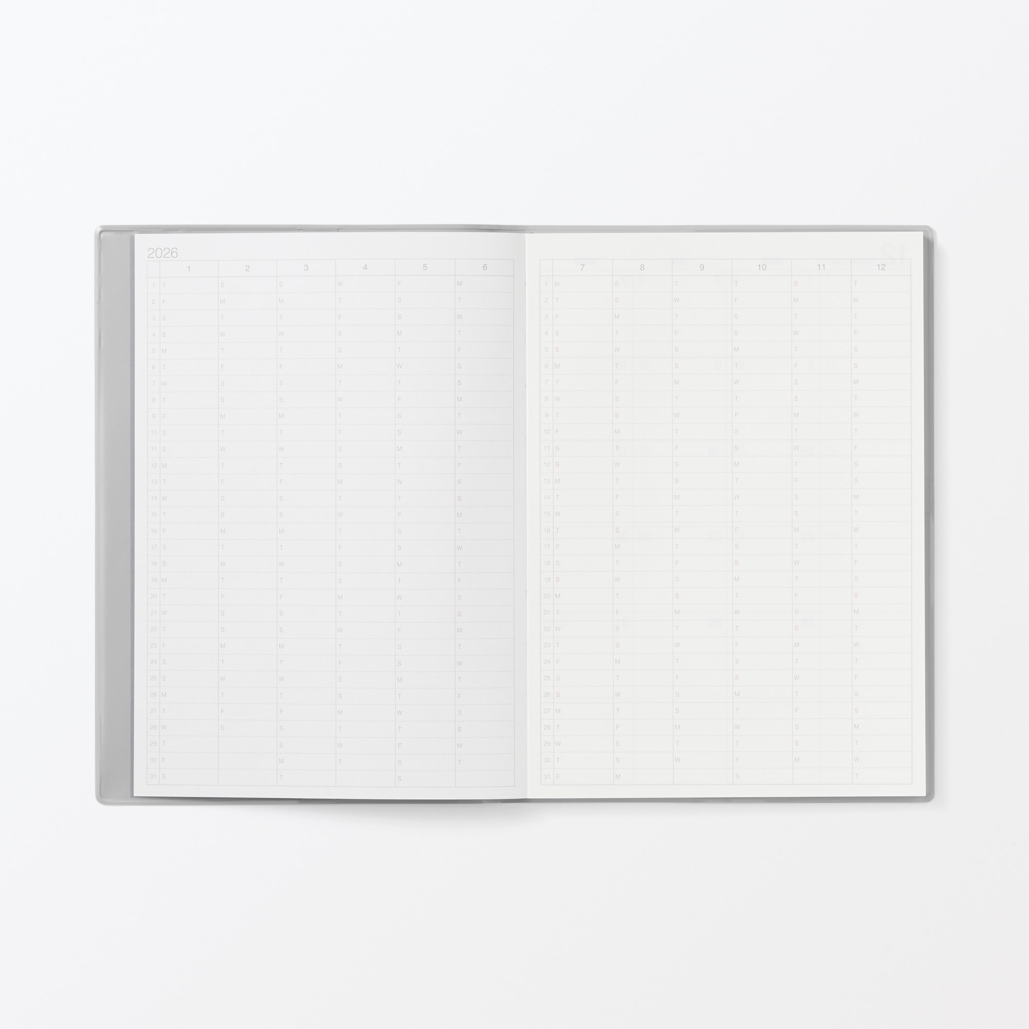 月曜始まりマンスリー／ウィークリースケジュール帳・２０２５年１２月始まり