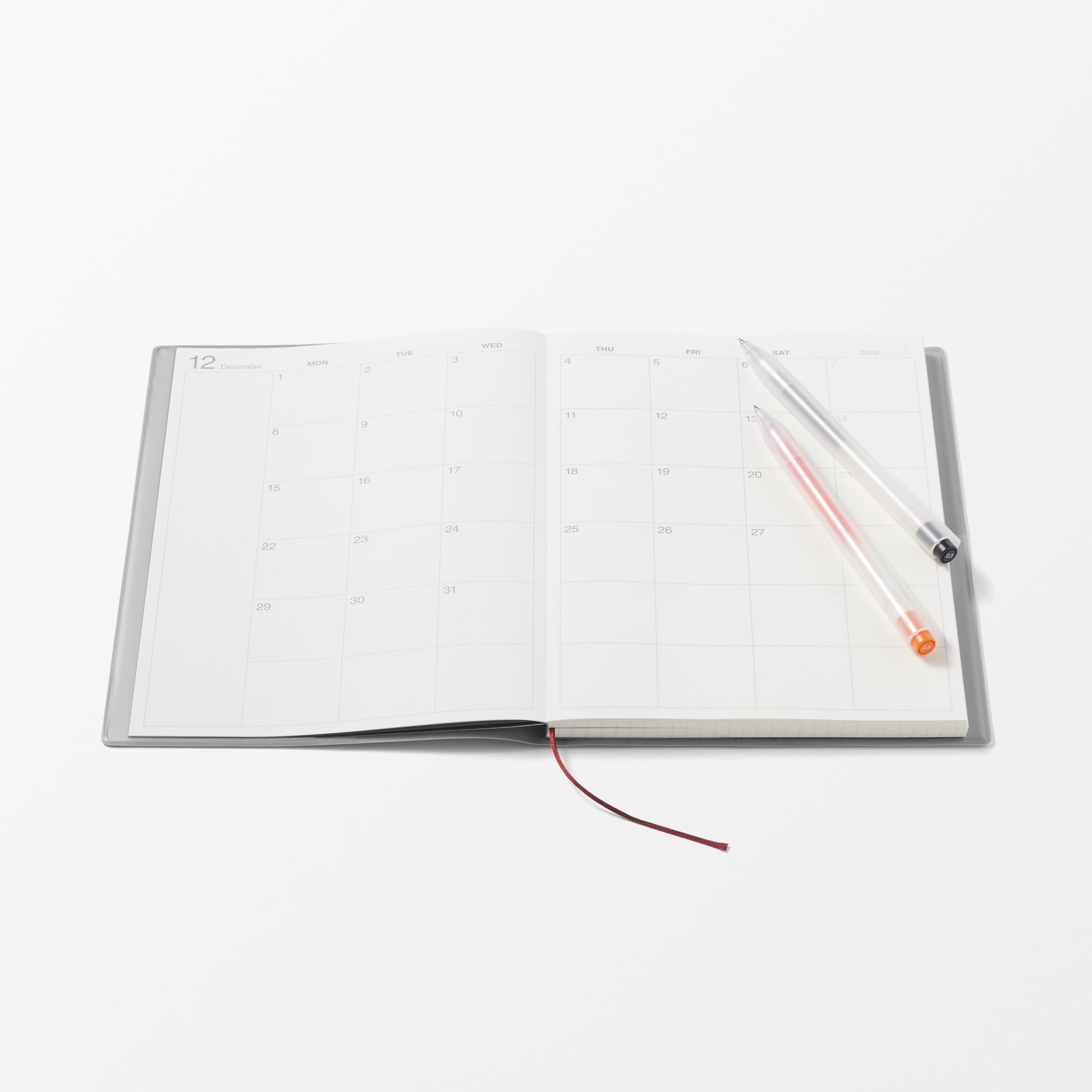 月曜始まりマンスリー／ウィークリースケジュール帳・２０２５年１２月始まり