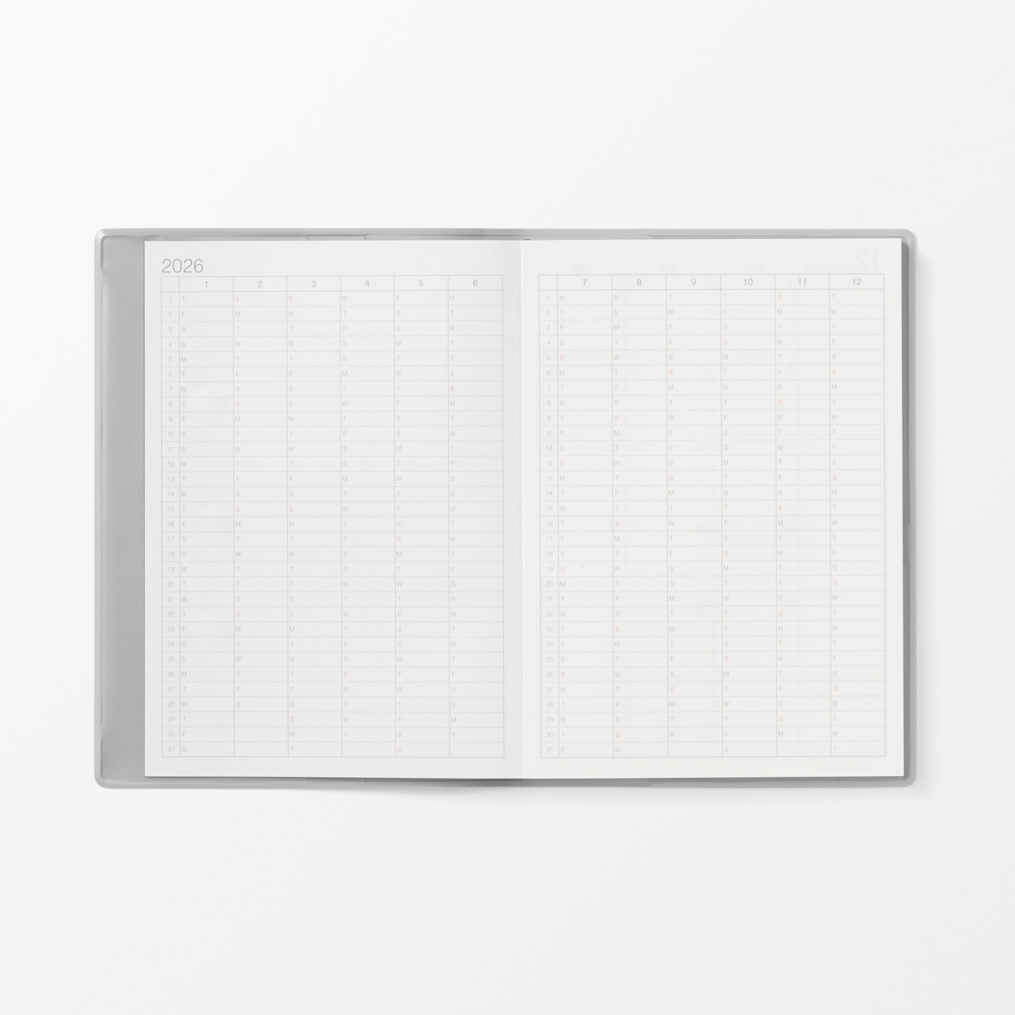 月曜始まりマンスリー／ウィークリースケジュール帳・２０２５年１２月始まり