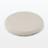 空気でできたフロアクッション　ポリエステル　ベージュ