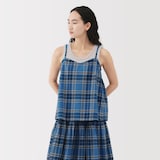 婦人　マドラスチェック　キャミソールブラウス