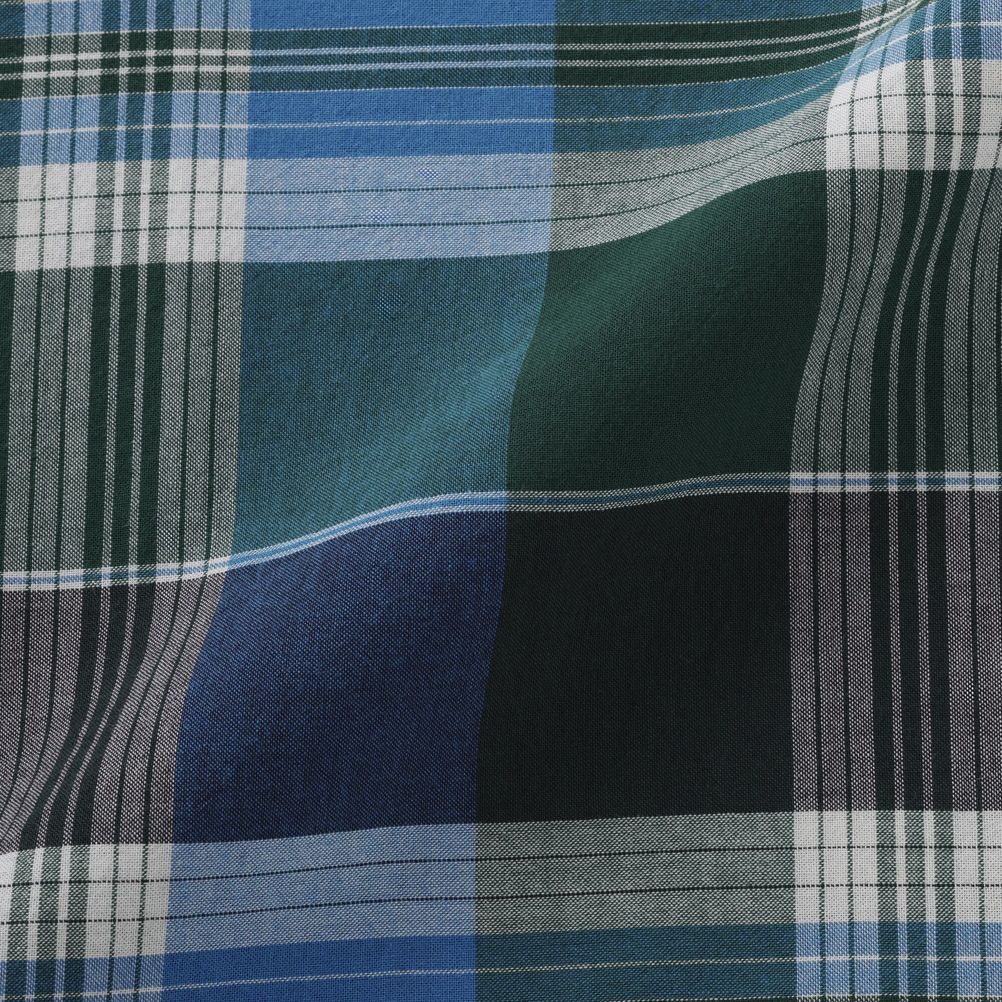 婦人　マドラスチェック　スリーブレスワンピース