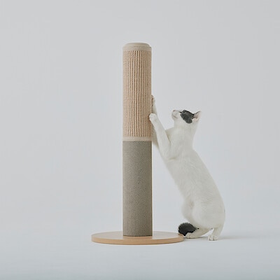 【２月中旬発売予定】ジュート麻・ダンボール　爪とぎポール
