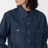 婦人　和紙混デニムジャケット