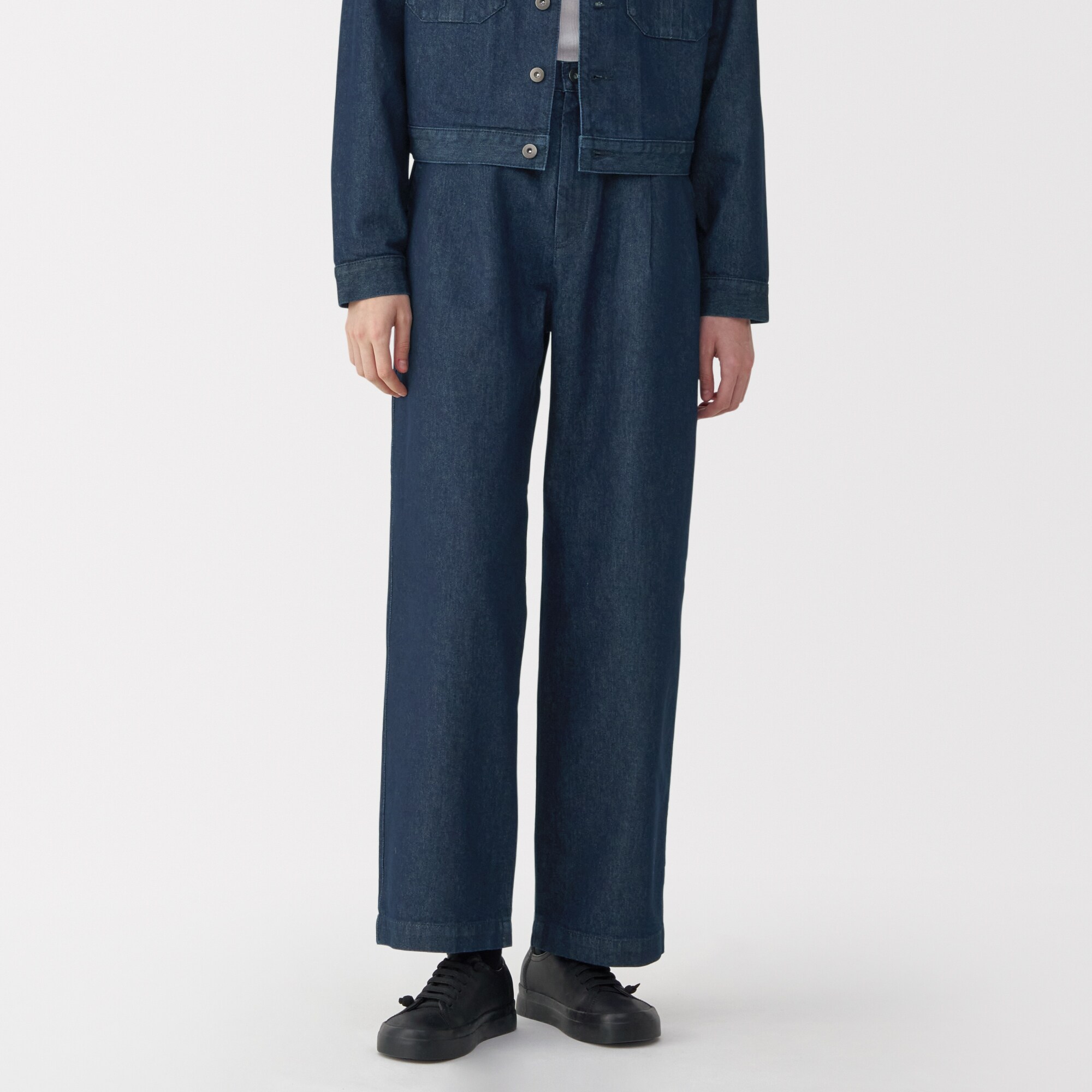 婦人 和紙混デニムパンツ | 無印良品