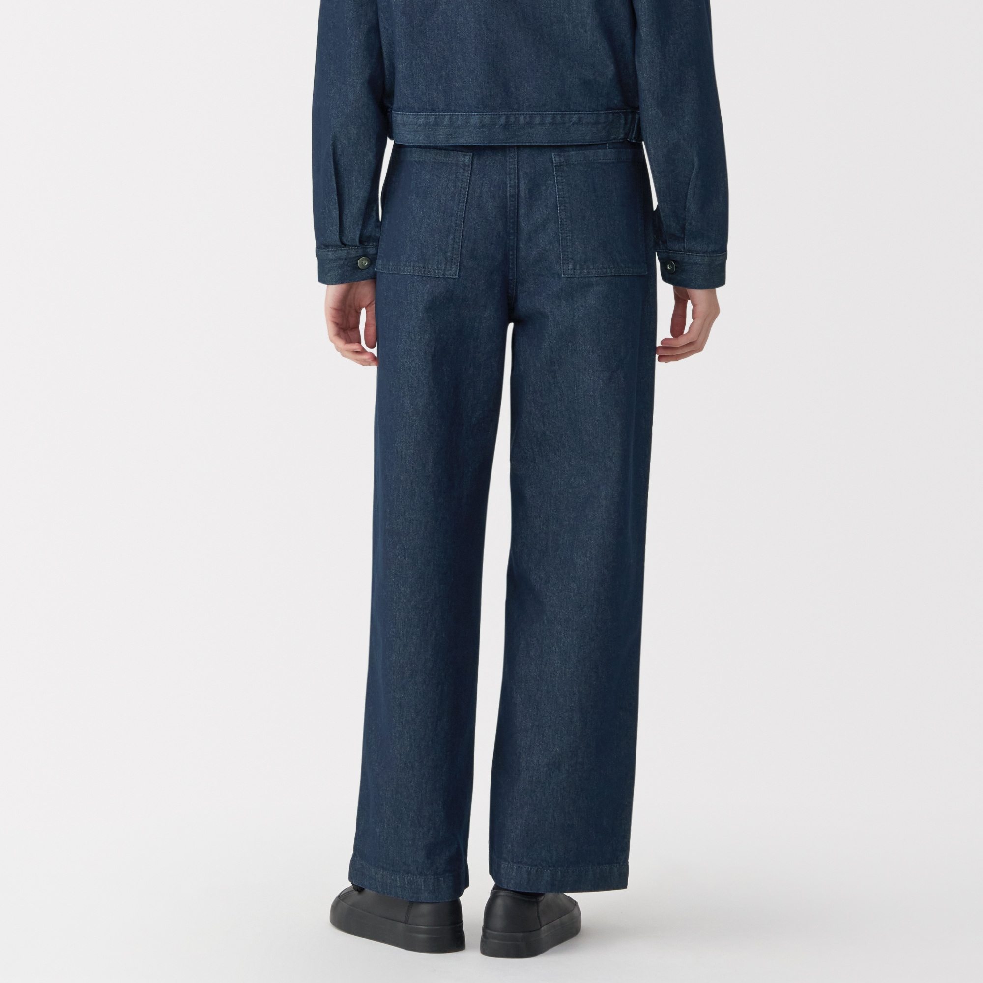 婦人　和紙混デニムパンツ