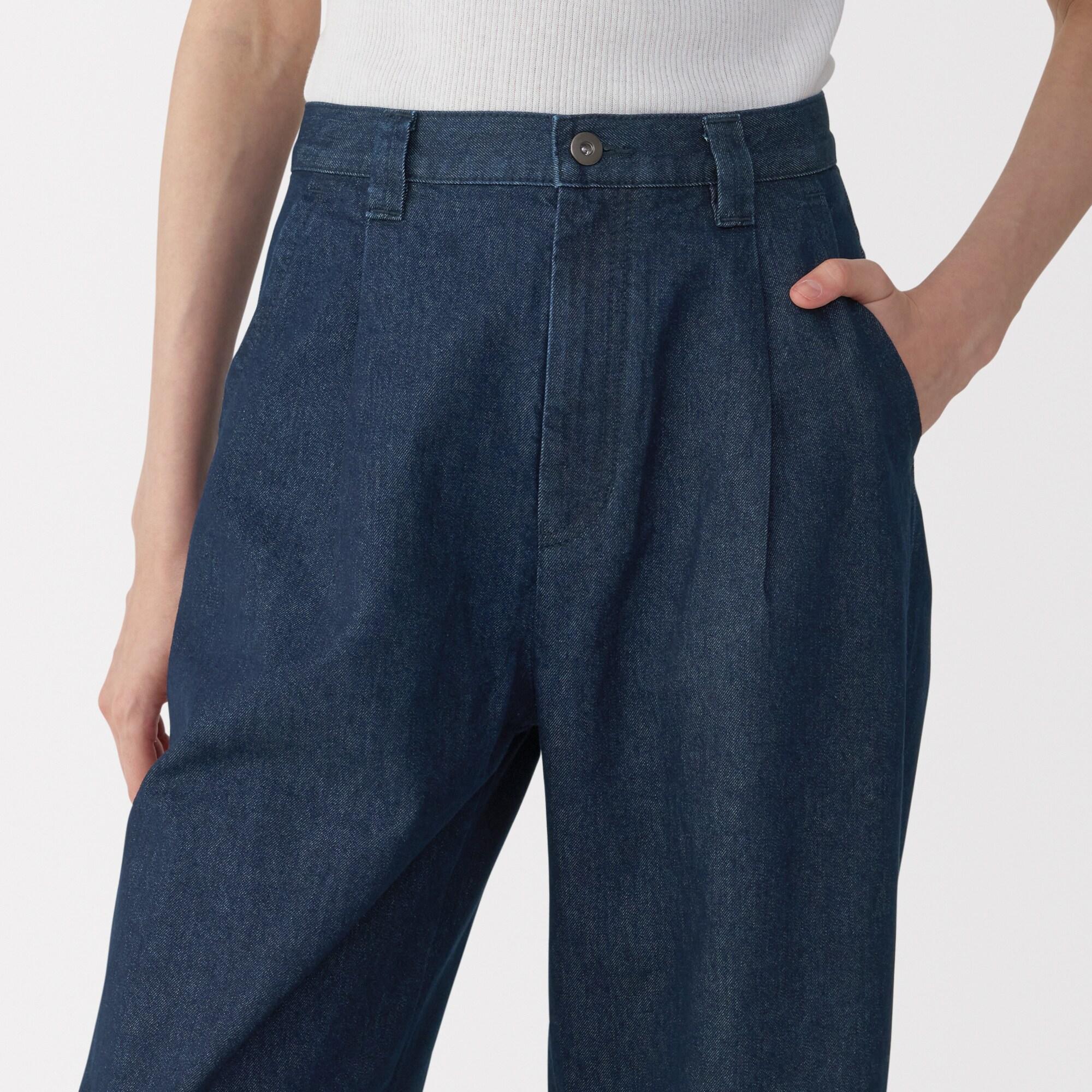 婦人 和紙混デニムパンツ | 無印良品