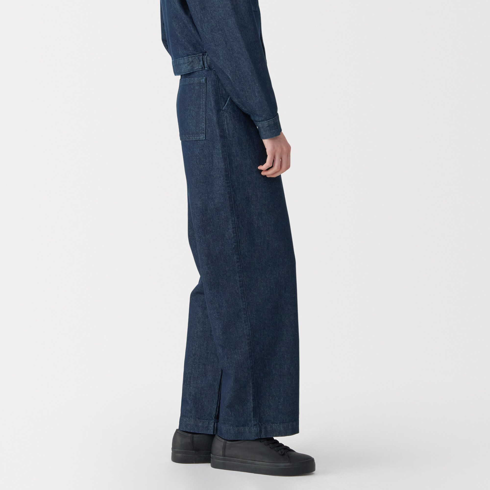 婦人　和紙混デニムパンツ