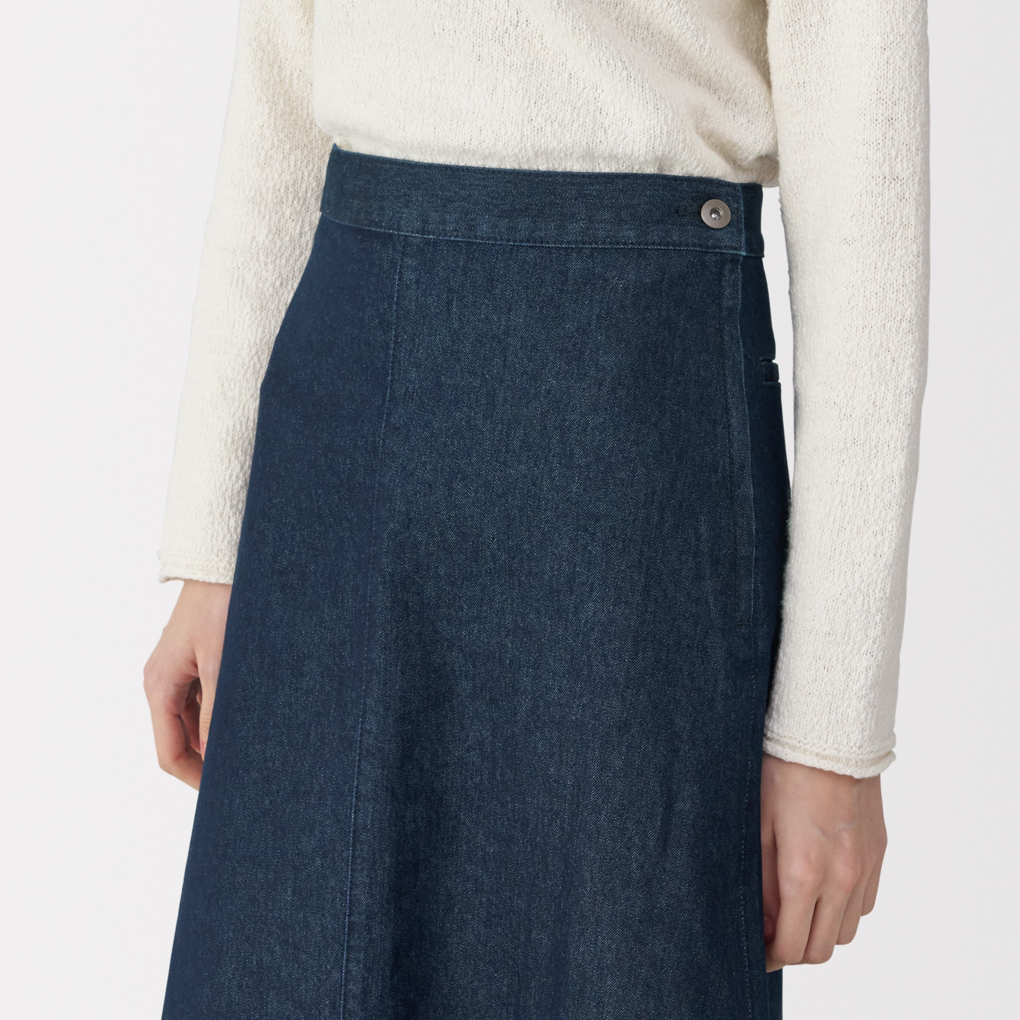 婦人　和紙混デニムスカート