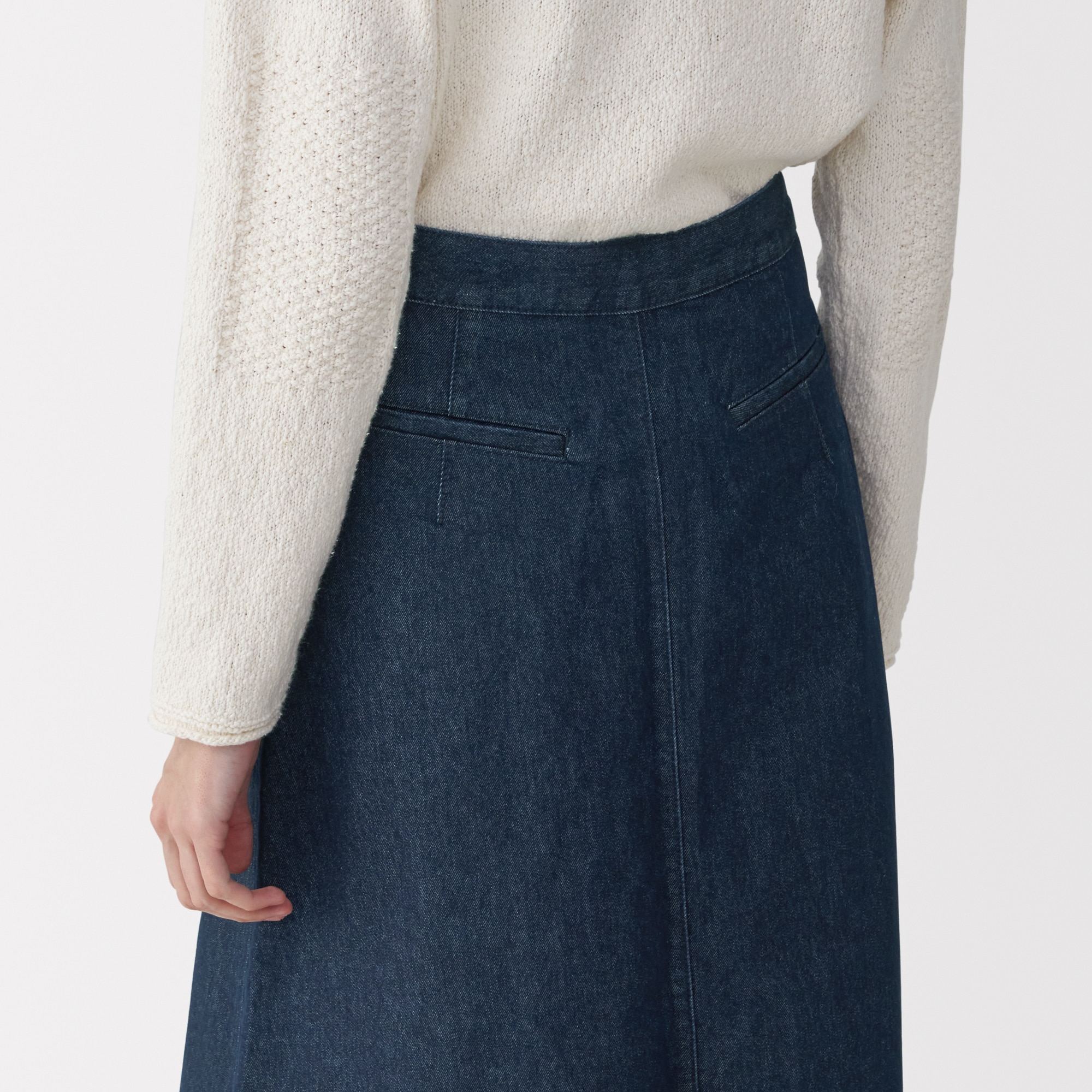 婦人　和紙混デニムスカート