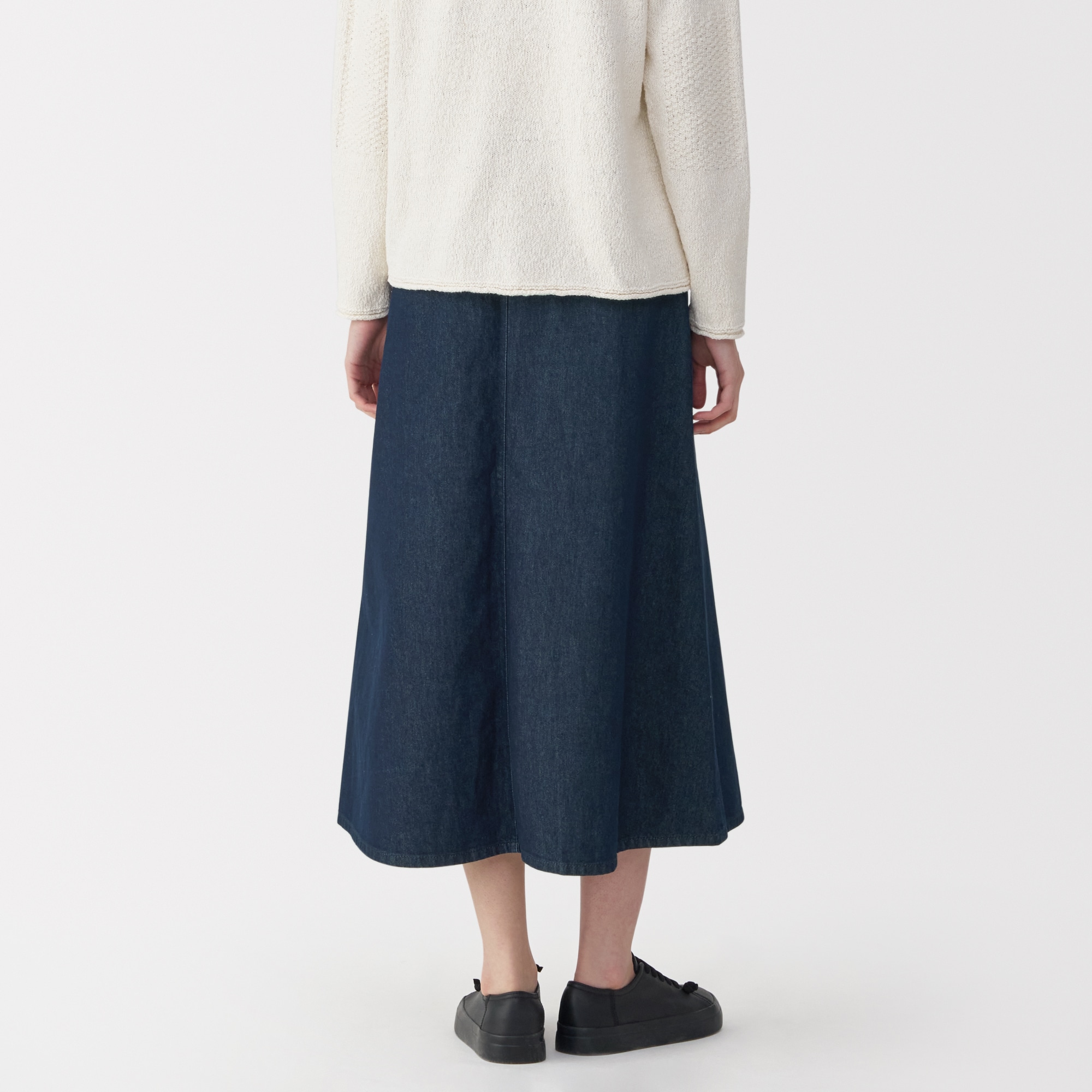 婦人　和紙混デニムスカート