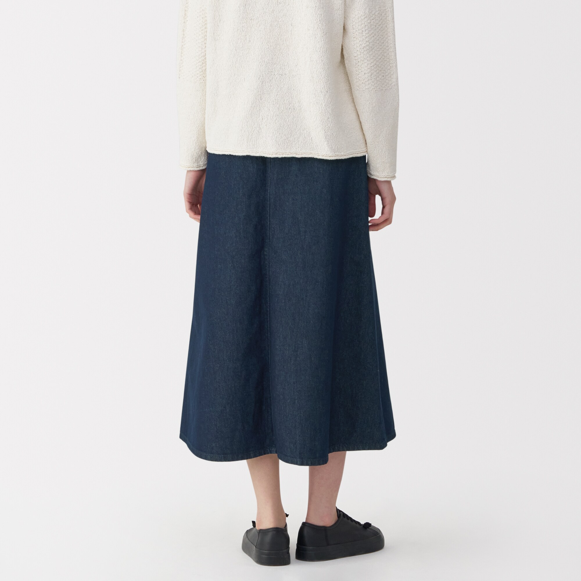 婦人　和紙混デニムスカート