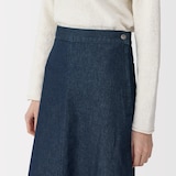 婦人　和紙混デニムスカート