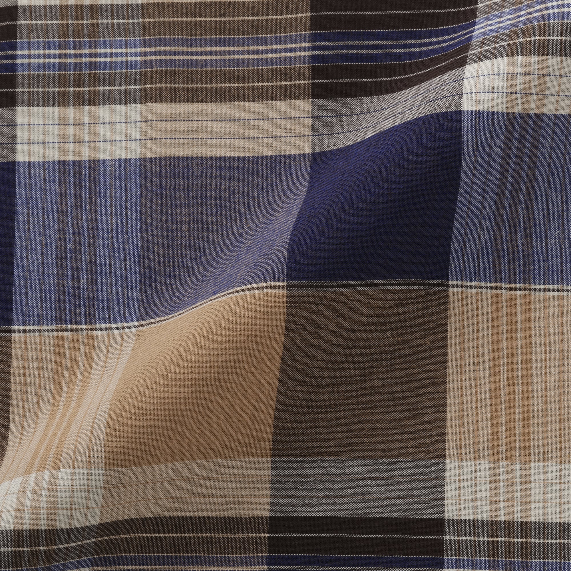 婦人　マドラスチェック　スリーブレスワンピース