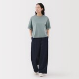 婦人　涼感ＵＶカットクルーネックワイド半袖Ｔシャツ