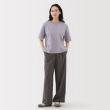 婦人　涼感ＵＶカットクルーネックワイド半袖Ｔシャツ