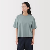 婦人　涼感ＵＶカットクルーネックワイド半袖Ｔシャツ