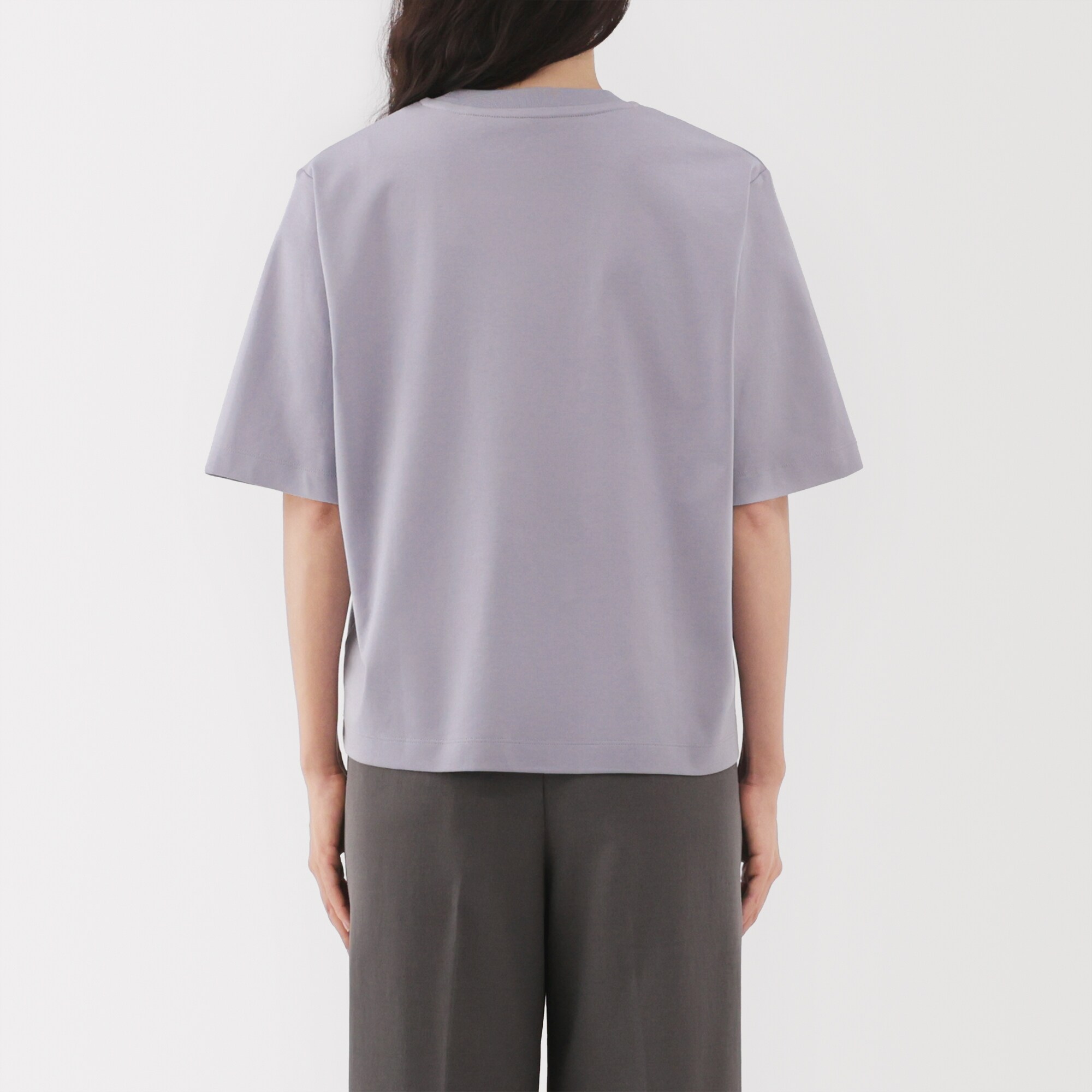 婦人　涼感ＵＶカットクルーネックワイド半袖Ｔシャツ