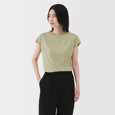 婦人　天竺編みフレンチスリーブＴシャツ