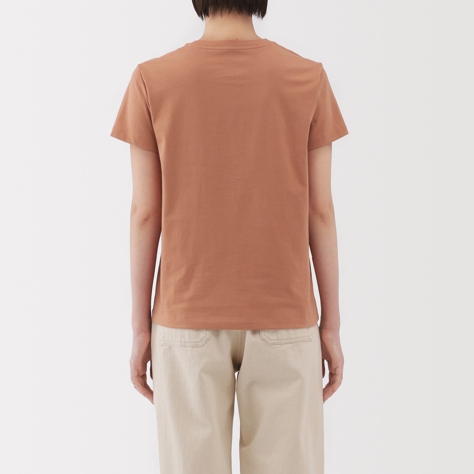 婦人　天竺編みクルーネック半袖Ｔシャツ