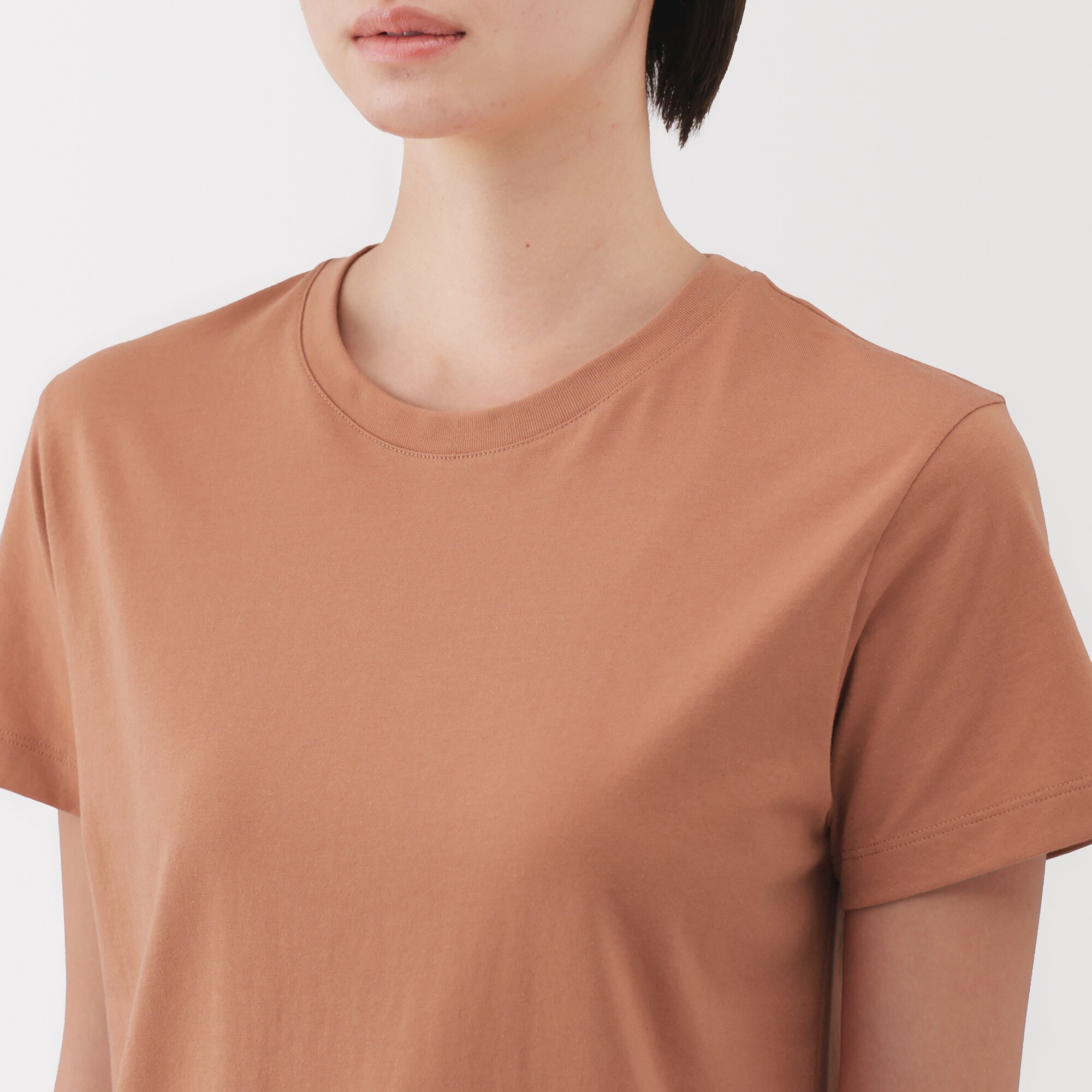 婦人　天竺編みクルーネック半袖Ｔシャツ