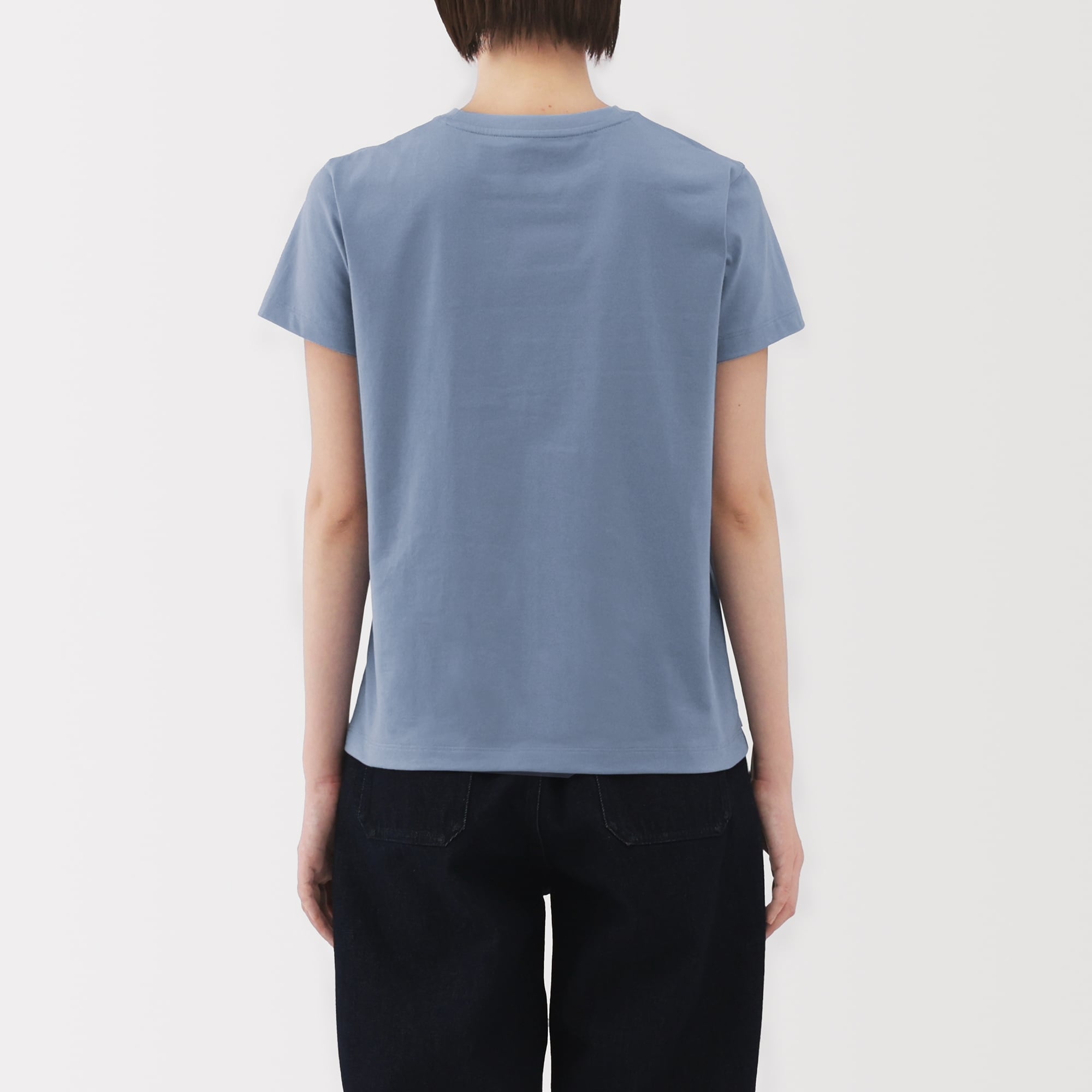 婦人　天竺編みクルーネック半袖Ｔシャツ