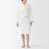ふっくらパイルバスローブ
