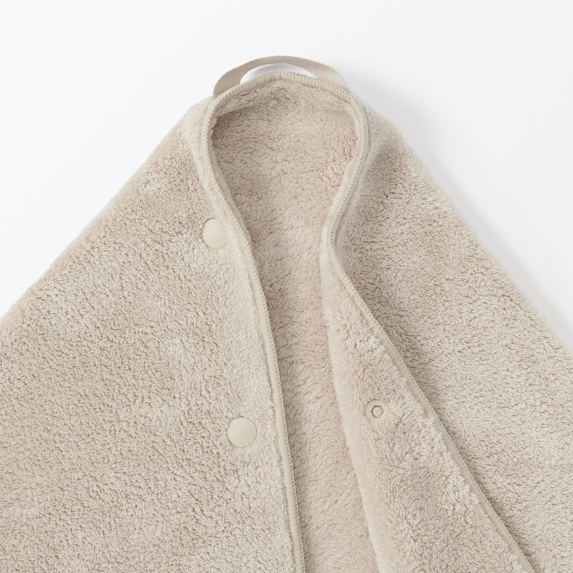 マイクロファイバー　スナップボタン付ペット用タオル　小