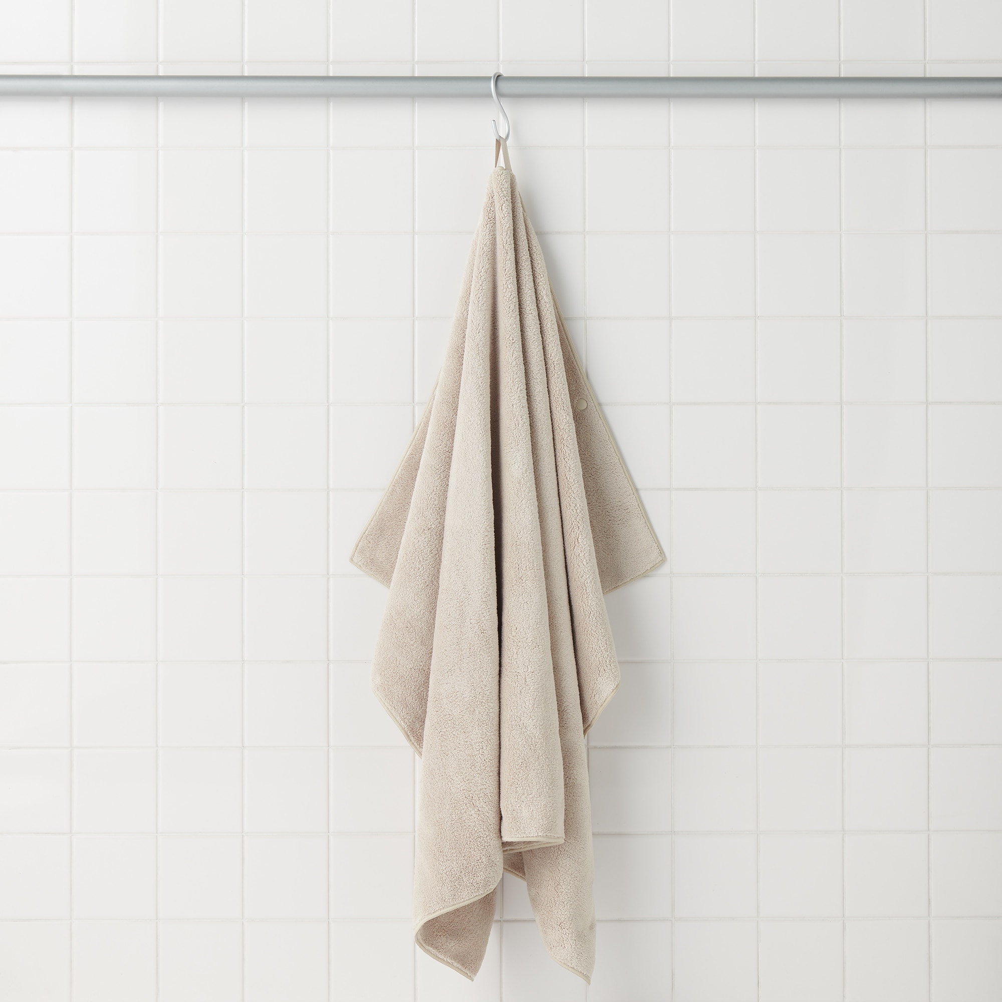 マイクロファイバー　スナップボタン付ペット用タオル　大