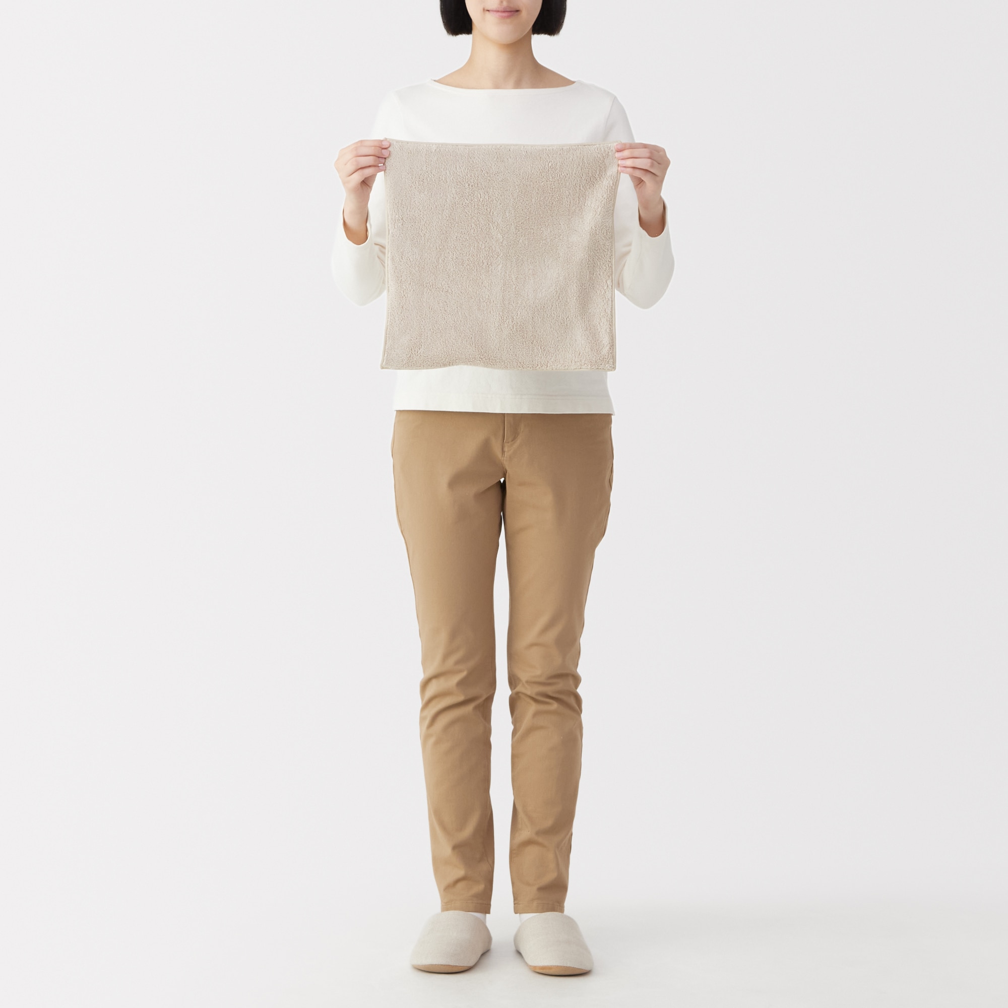 マイクロファイバー　ポケット付ペット用タオル