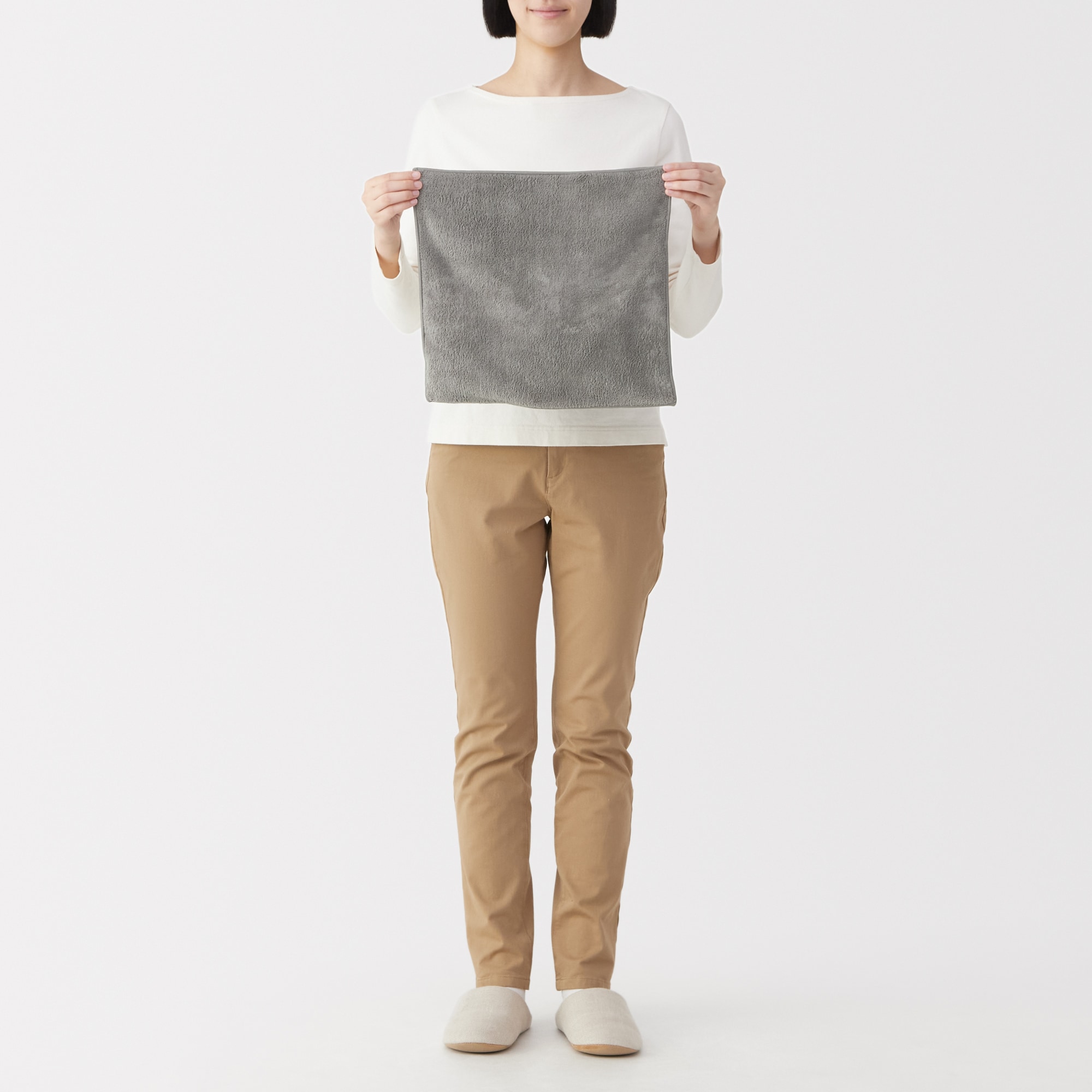 マイクロファイバー　ポケット付ペット用タオル