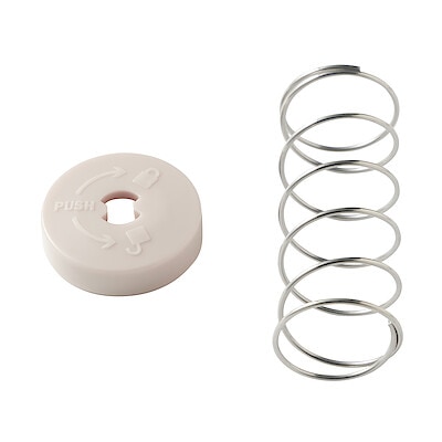 【パーツ】広口で洗いやすい保温保冷卓上ポット　バネストッパー　バネセット　グレーベージュ