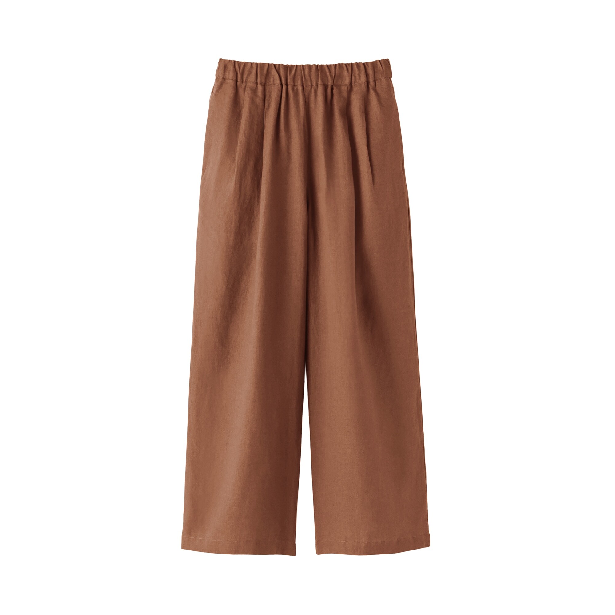 無印良品MUJI Labo◆【完売】リネン太番手ワイドパンツ ネイビー W73 MUJI Labo パンツ 「MUJI Labo」婦人 リネン太番手ワイドパンツ