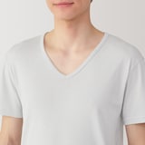 紳士　さらっと綿　Ｖネック半袖Ｔシャツ