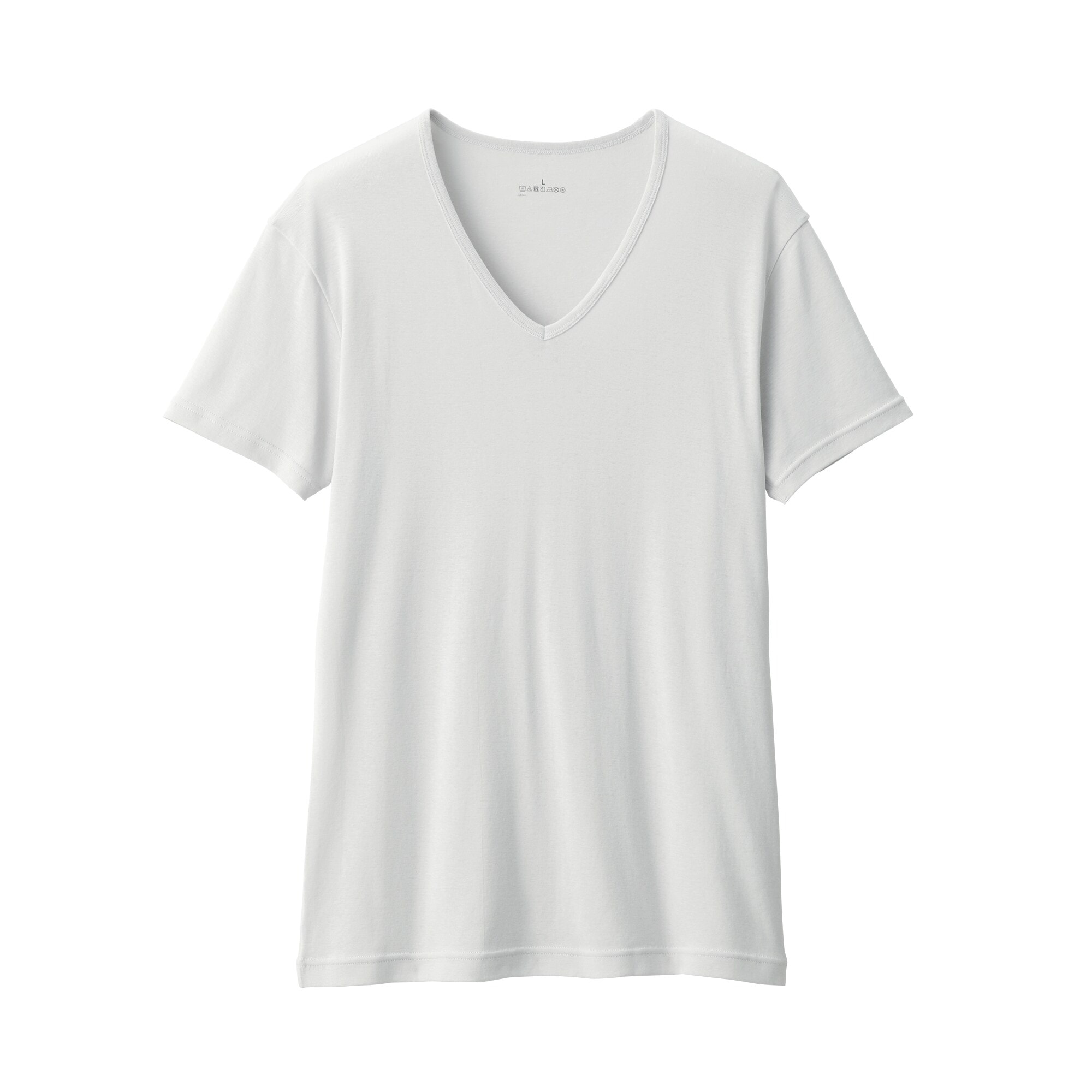 紳士　さらっと綿　Ｖネック半袖Ｔシャツ