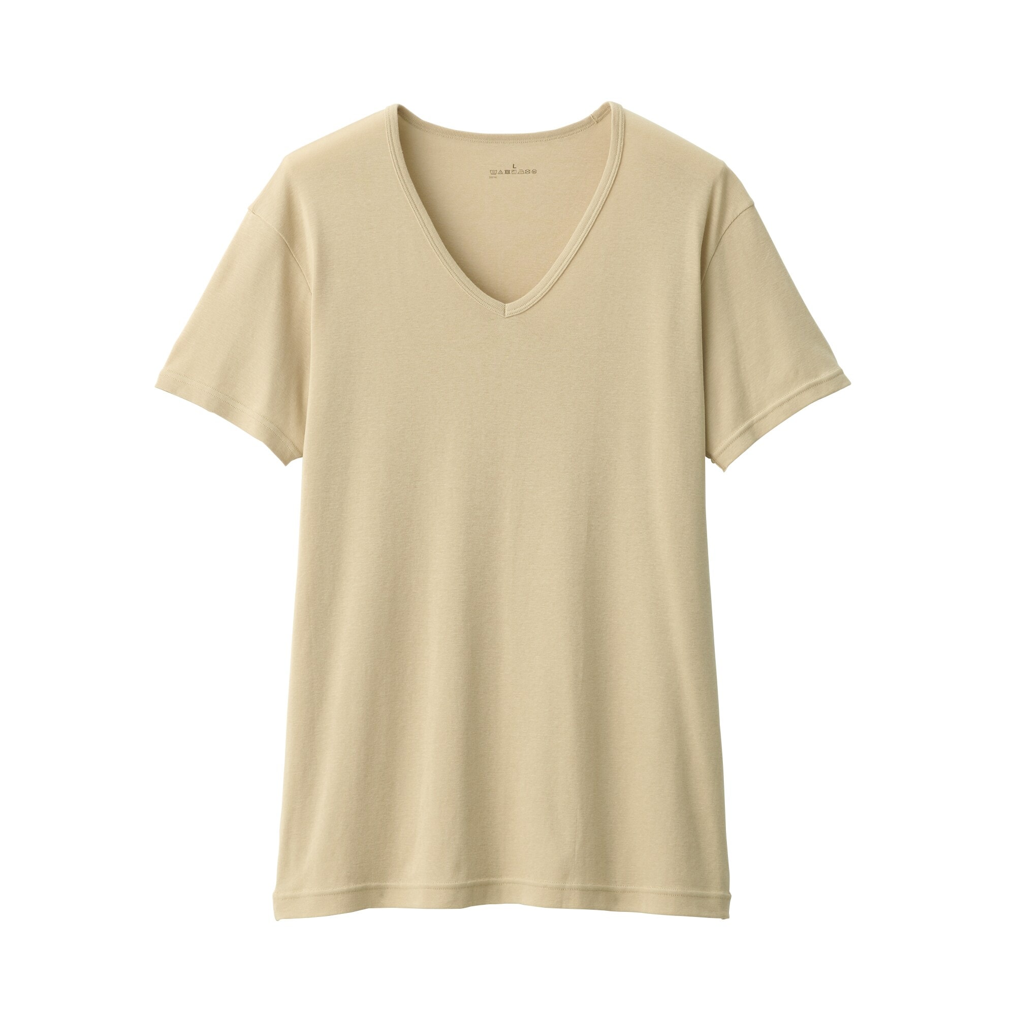 紳士 さらっと綿 Vネック半袖Tシャツ | 無印良品