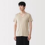 紳士　さらっと綿　Ｖネック半袖Ｔシャツ