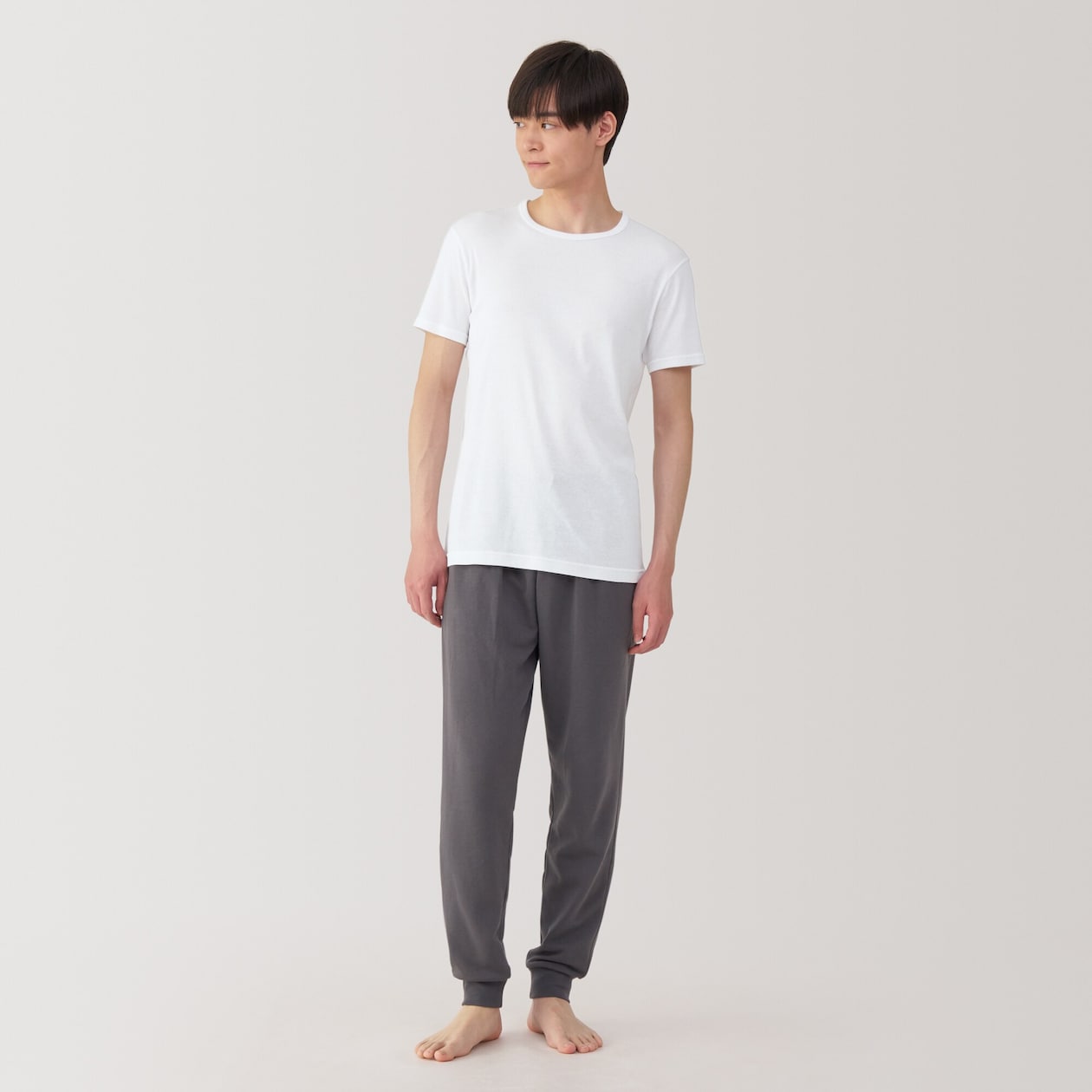 紳士　さらっと綿　クルーネック半袖Ｔシャツ