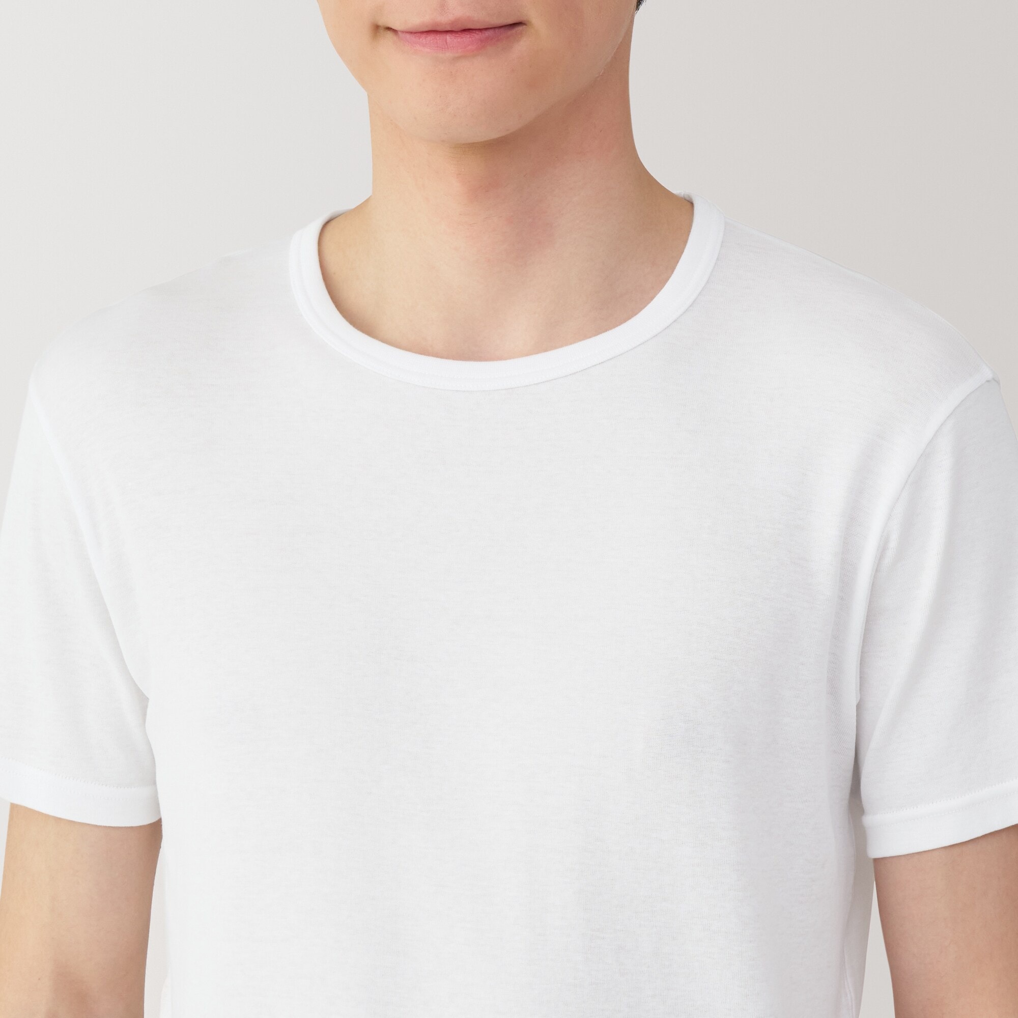 紳士 さらっと綿 クルーネック半袖Tシャツ | 無印良品