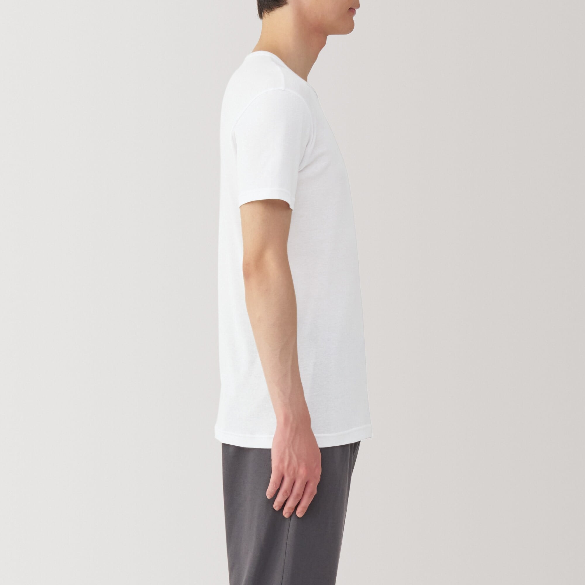 紳士　さらっと綿　クルーネック半袖Ｔシャツ