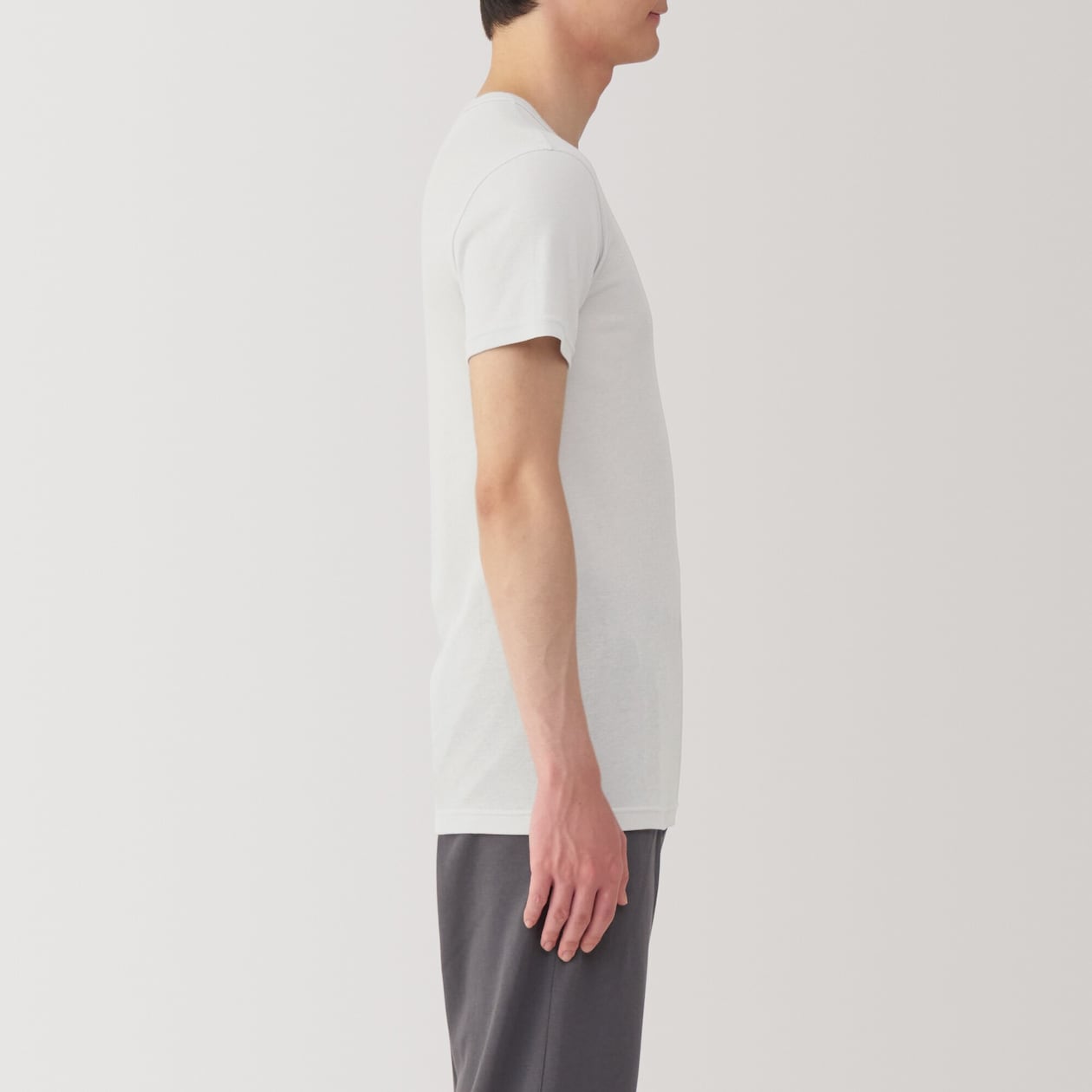 紳士　さらっと綿　クルーネック半袖Ｔシャツ