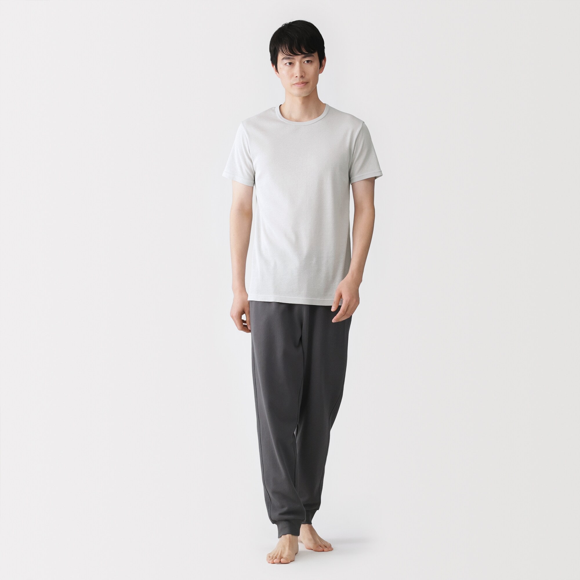 紳士　さらっと綿　クルーネック半袖Ｔシャツ