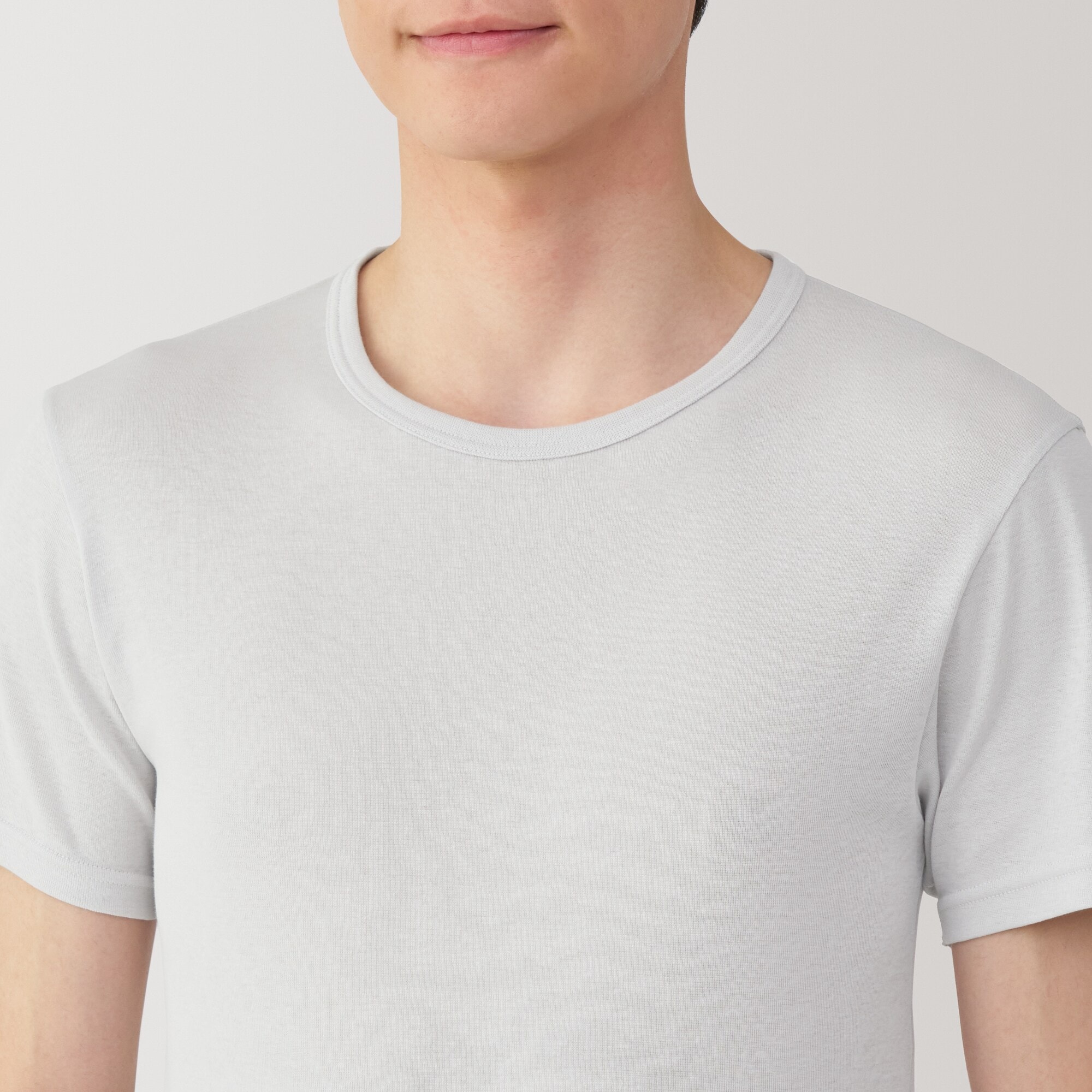 紳士　さらっと綿　クルーネック半袖Ｔシャツ