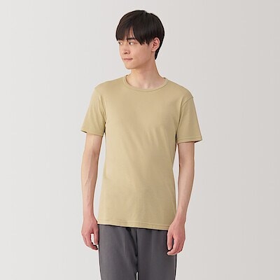 紳士　さらっと綿　クルーネック半袖Ｔシャツ