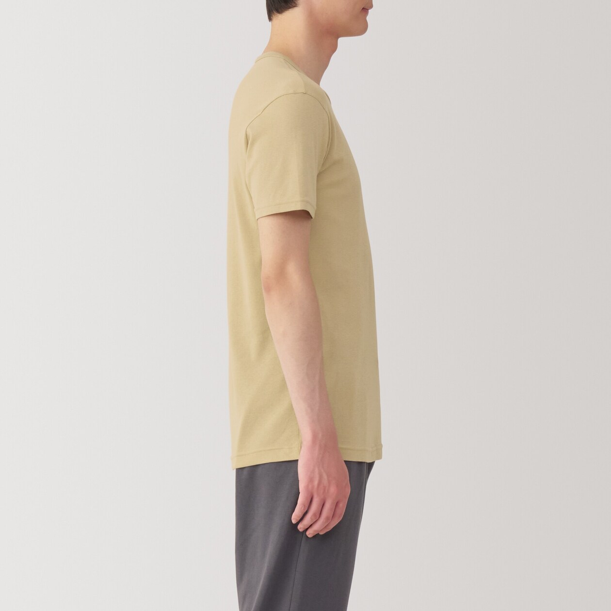 紳士　さらっと綿　クルーネック半袖Ｔシャツ